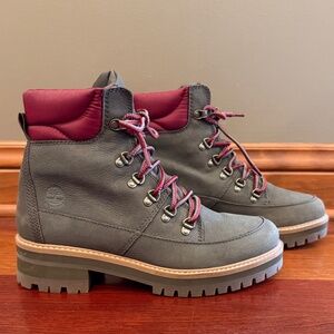 Timberland Courmayeur Valley Waterproof Leather & Fabric Hiking Boots, Size 8.5